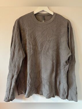 SKIMS Waffle Mens Long Sleeve Top XS